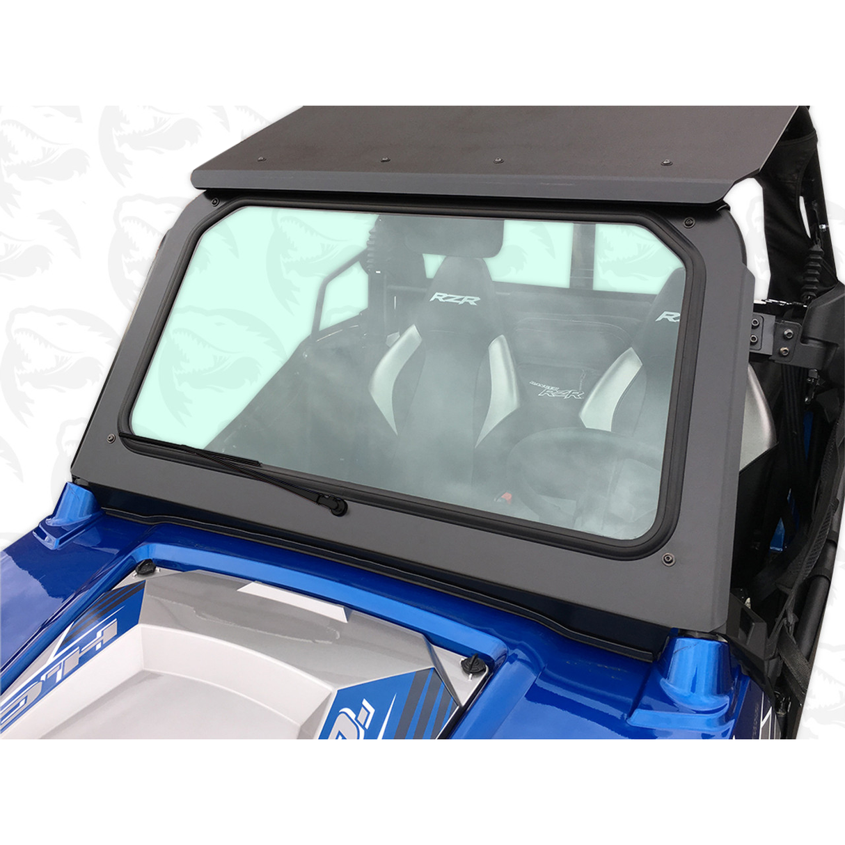 Polaris RZR 570, 800, XP900 Full Glass Windshield with Wiper
