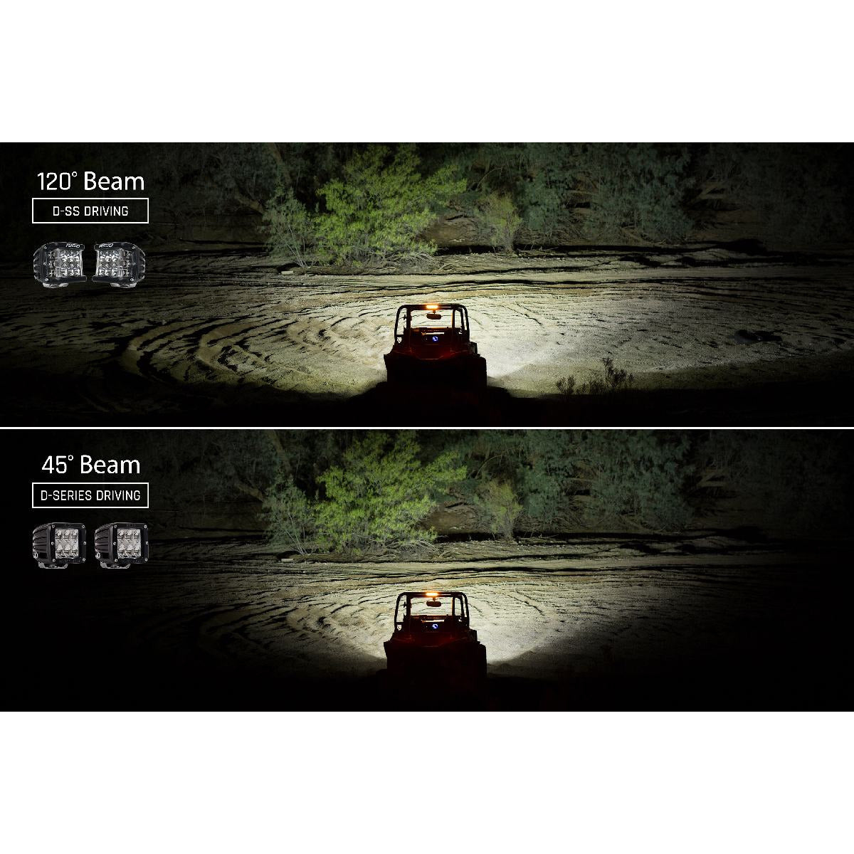 Rigid Industries D-SS Series PRO Light Surface Mount Pair