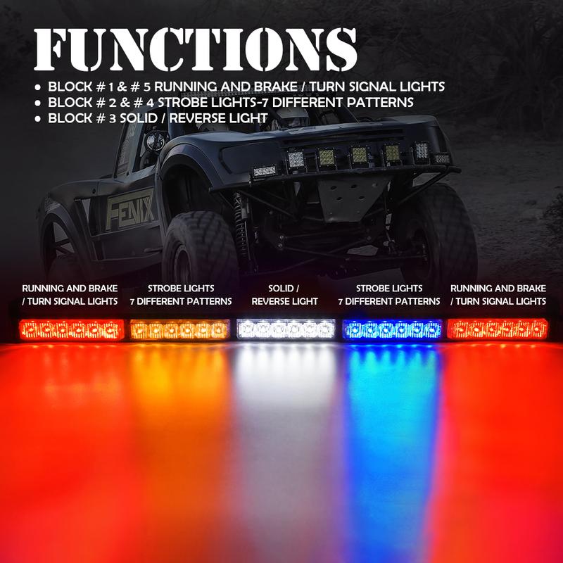 30" RZ Series Offroad Rear Chase LED Strobe Light Bar