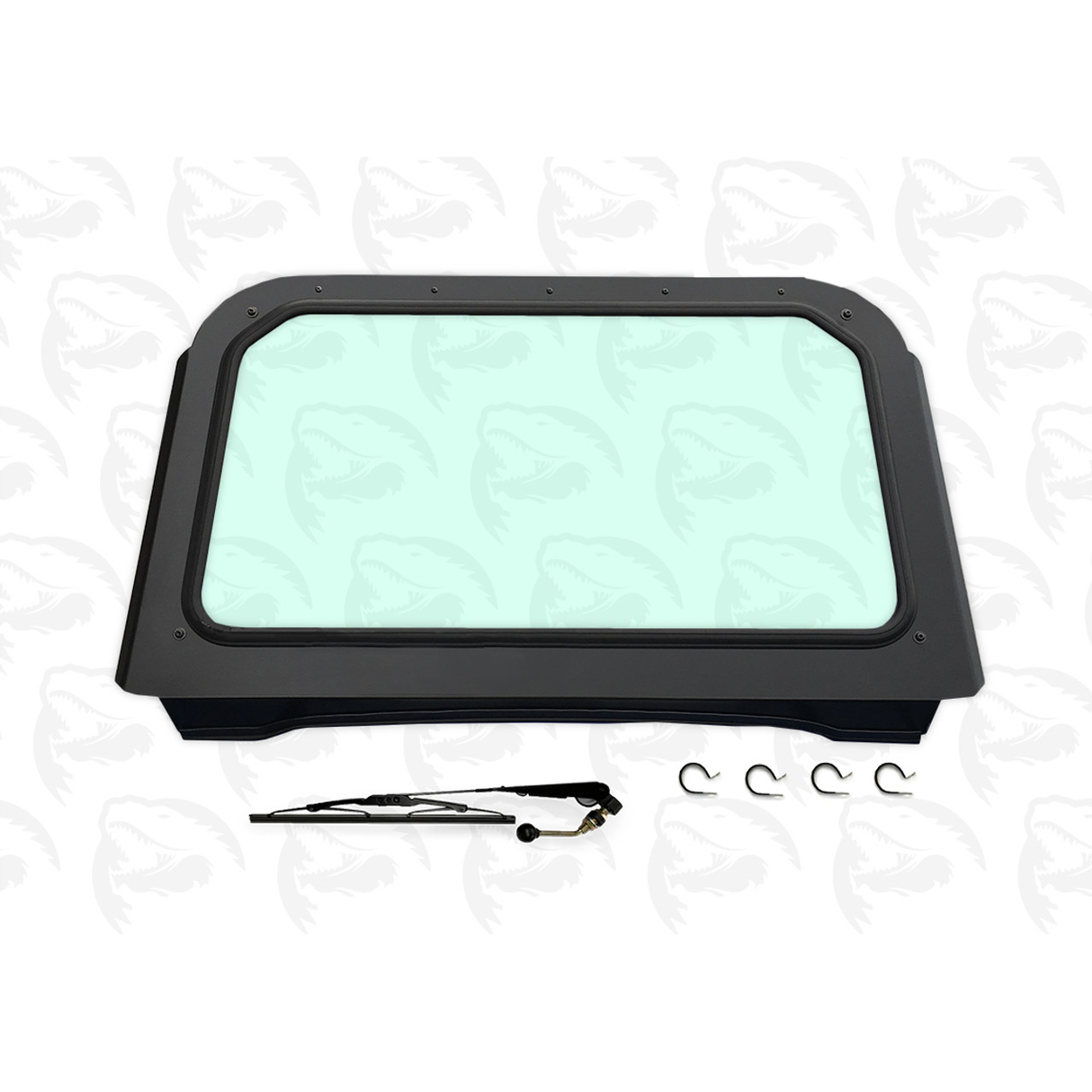 Polaris RZR 570, 800, XP900 Full Glass Windshield with Wiper
