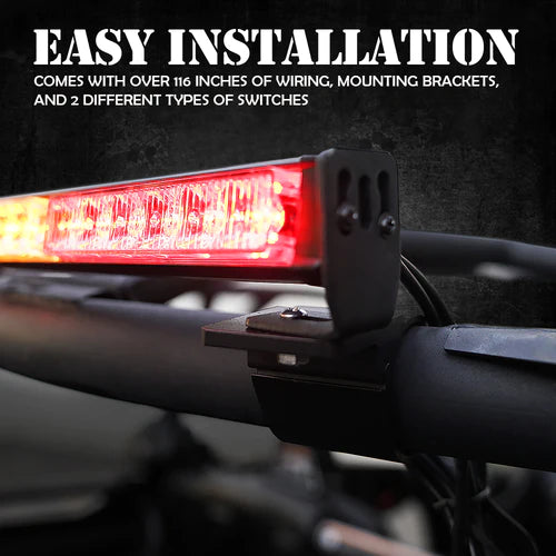 36" RZ Series Offroad Rear Chase LED Strobe Light Bar