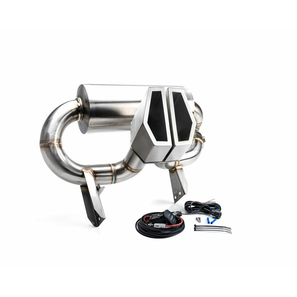 2017-2025 Can-Am X3 Agency Power Valvetronic Exhaust System Silver Tips