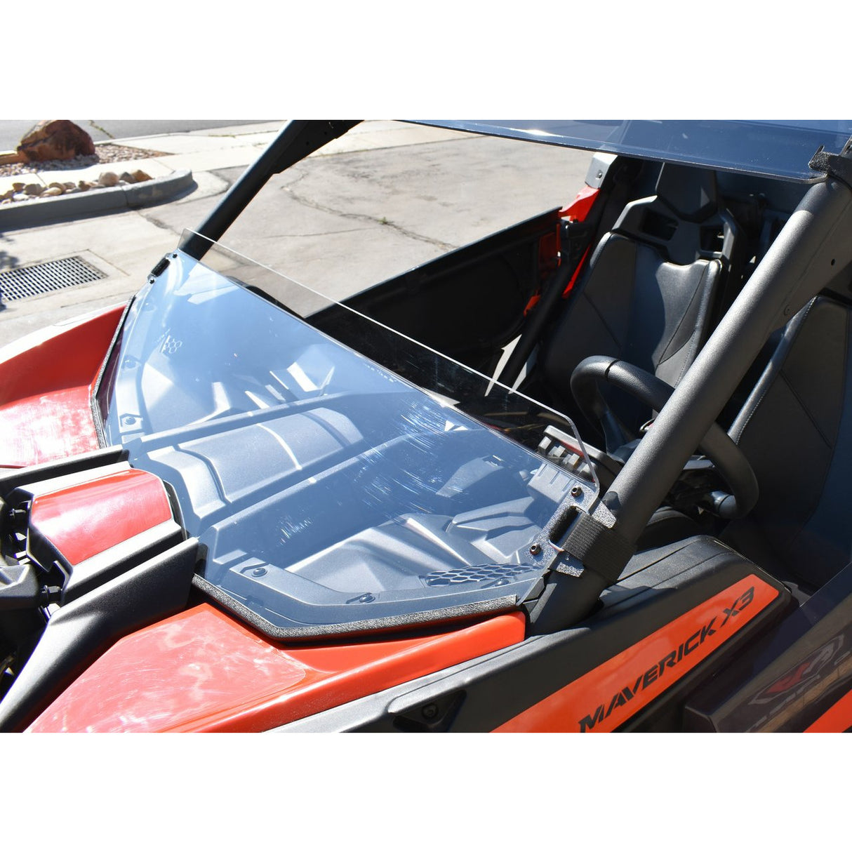 2017-2024 Can Am X3 Hard Coated Half Windshield Clear