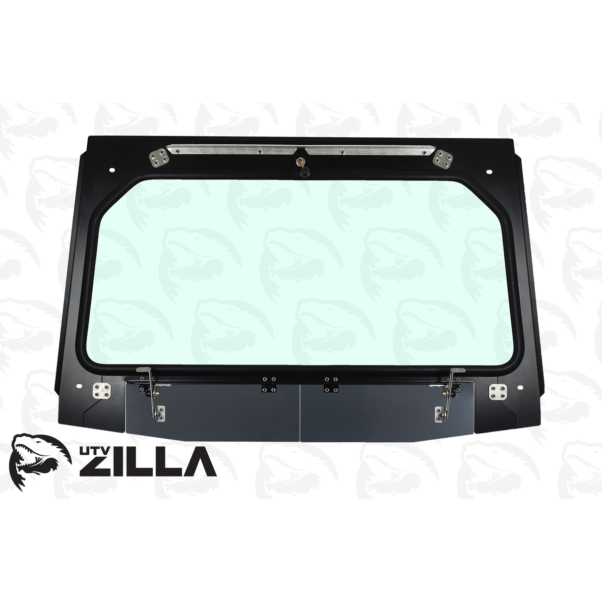 2020-2025 Kawasaki KRX 1000 Black Vented Full Glass Windshield with Wiper