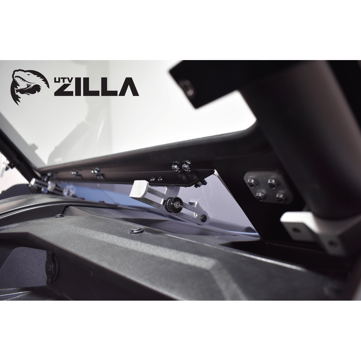 2020-2025 Kawasaki KRX 1000 Black Vented Full Glass Windshield with Wiper