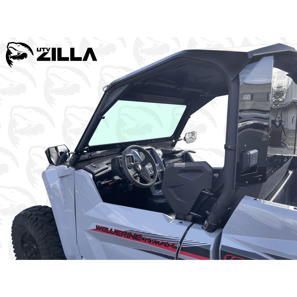 2021-2025 Yamaha Rmax 1000 Glass Windshield - Flip Vents