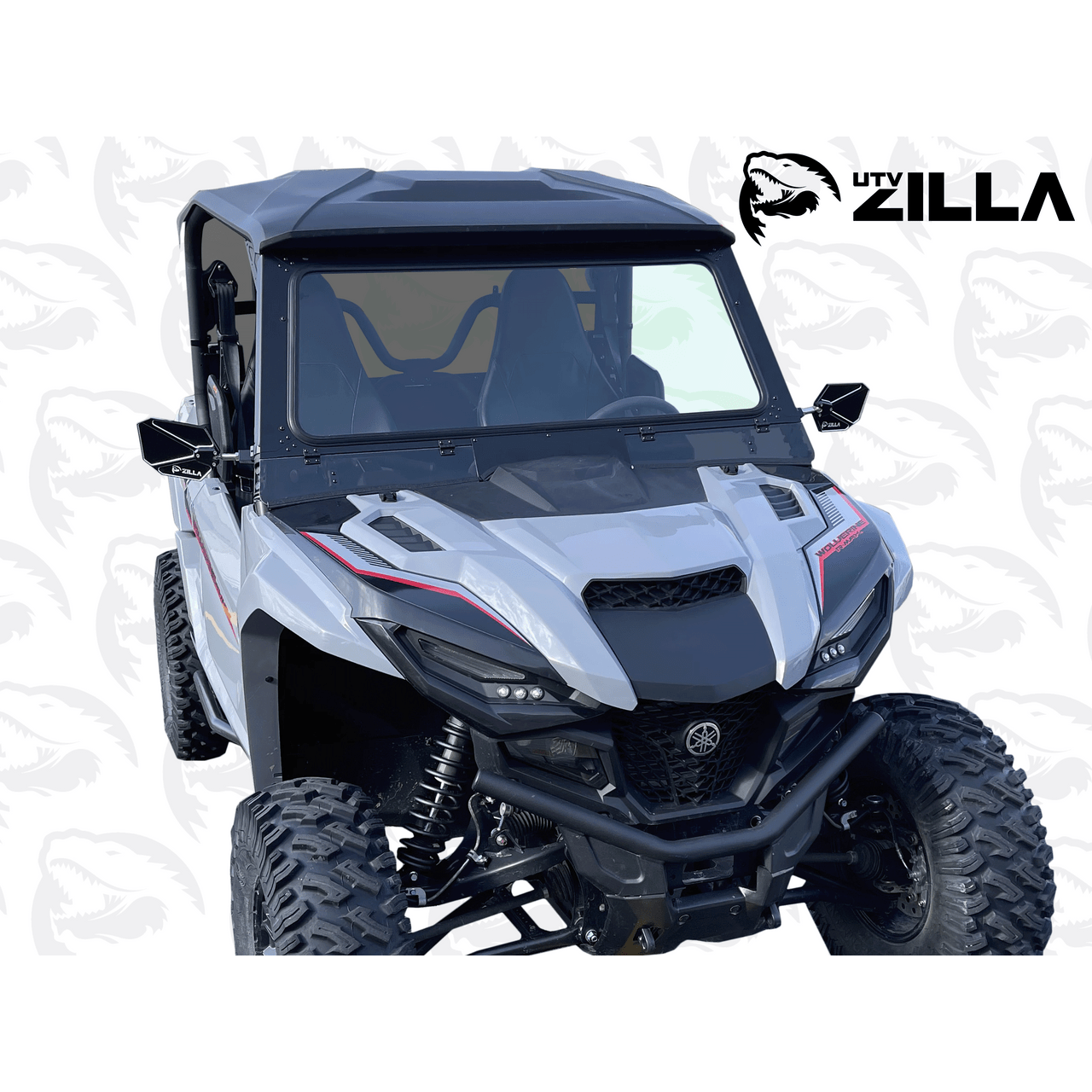 2021-2025 Yamaha Rmax 1000 Glass Windshield - Flip Vents