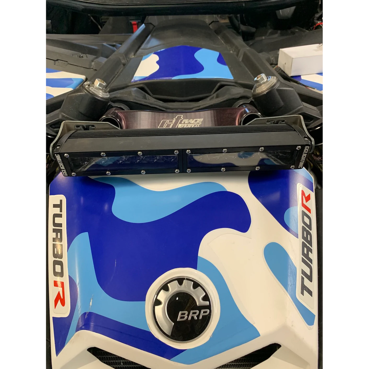 Can-Am X3 Led Bar Shock Tower Mount & 12" Light Bar Combo