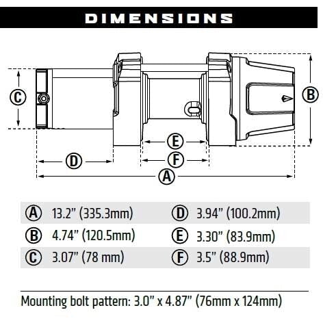 WARN VRX 25-S POWERSPORTS WINCH - 2500lb
