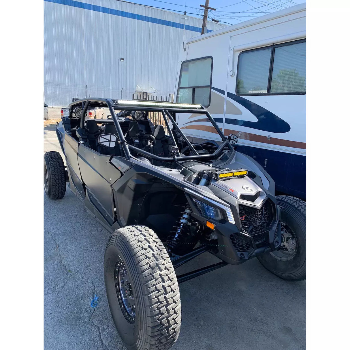 Can-Am X3 Led Bar Shock Tower Mount & 12" Light Bar Combo