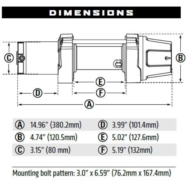 WARN VRX 45-S POWERSPORT WINCH - 4500LB Winch