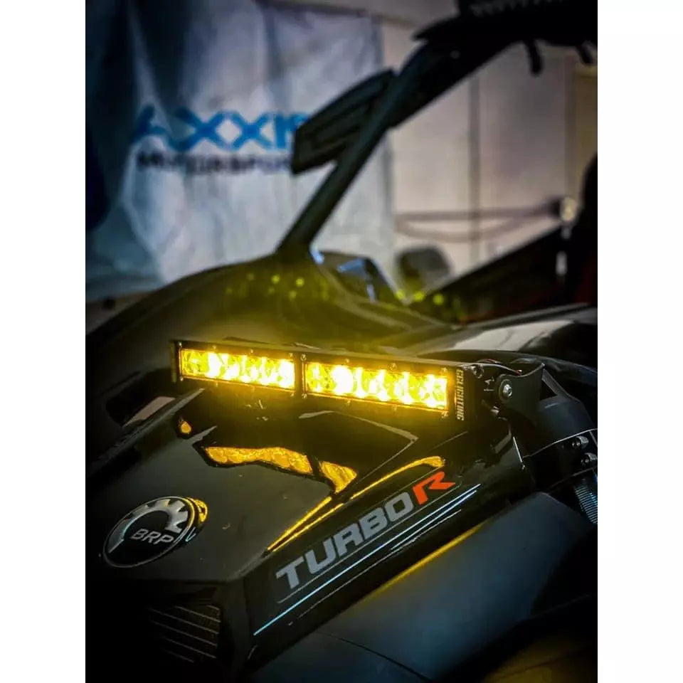 Can-Am X3 Led Bar Shock Tower Mount & 12" Light Bar Combo
