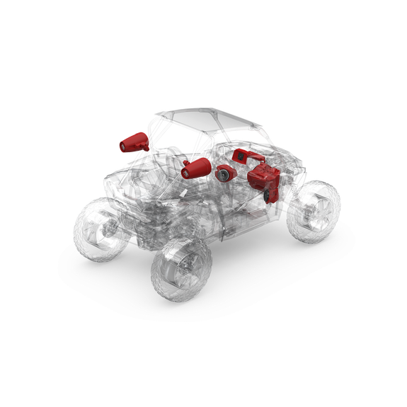 2014+ Polaris RZR XP Stage 6 | Rockford Fosgate PMX-3 1500 Watt Front Color Optix Speaker, Subwoofer & Rear Horn Speaker Kit