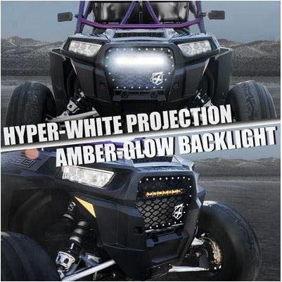 2014-2018 Polaris RZR Turbo Black Mesh Grille with Light bar
