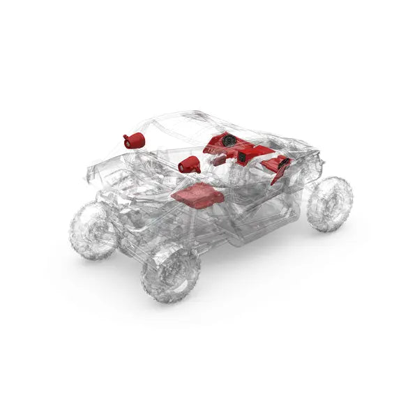 Can-am X3 Stage 4 | Rockford Fosgate PMX-2 800 Watt Front Color Optix Speaker Subwoofer & Rear Speaker Kit