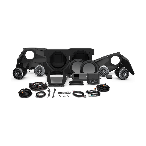 Can-Am X3 Stage 5 | Rockford Fosgate PMX-3 1500 Watt Front Color Optix Speaker Dual Subwoofer & Rear Speaker Kit