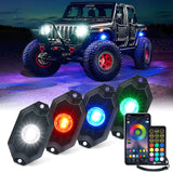 LED Rock Lights Kit with Bluetooth Control