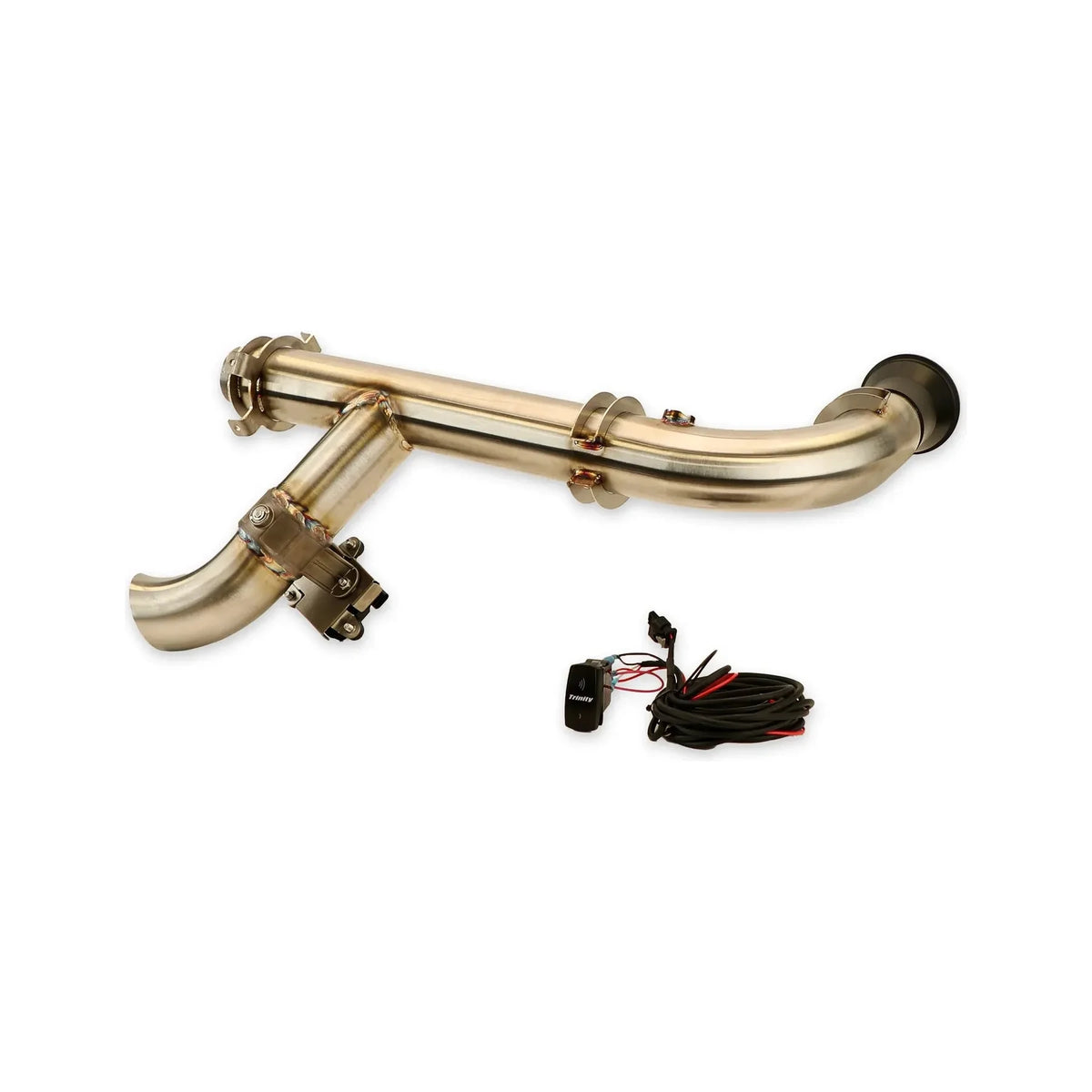 Trinity Racing - Can-Am X3 - Side Piece Header Pipe with Electronic Cu ...