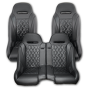 Aces Racing - 2024+ Polaris XP Bench Seat and Bucket Seat Combo