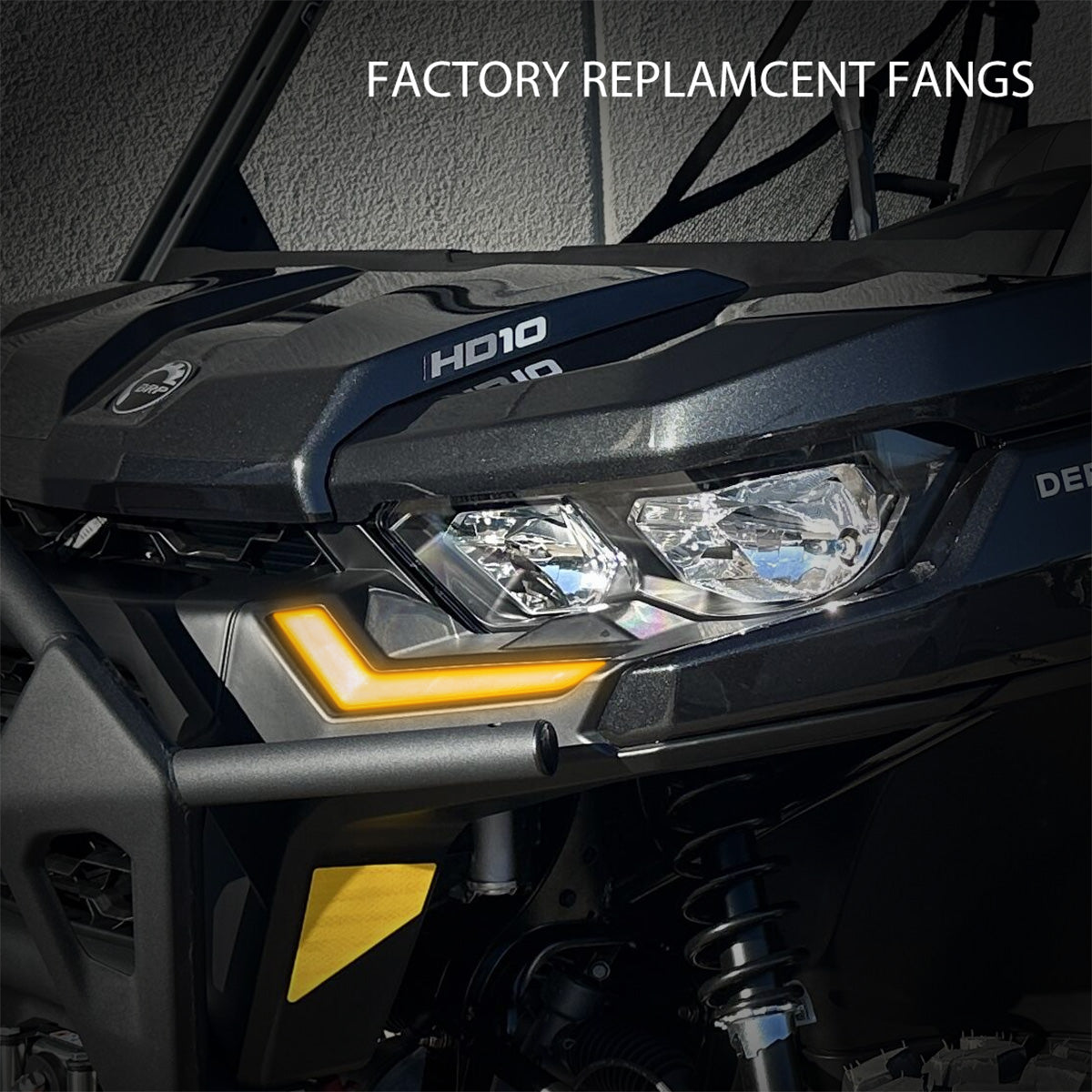 Turn-Signal Plug-&-Play Kit | 2020-2026 Can-Am Defender | Front Fang Lights w/Taillight Integration