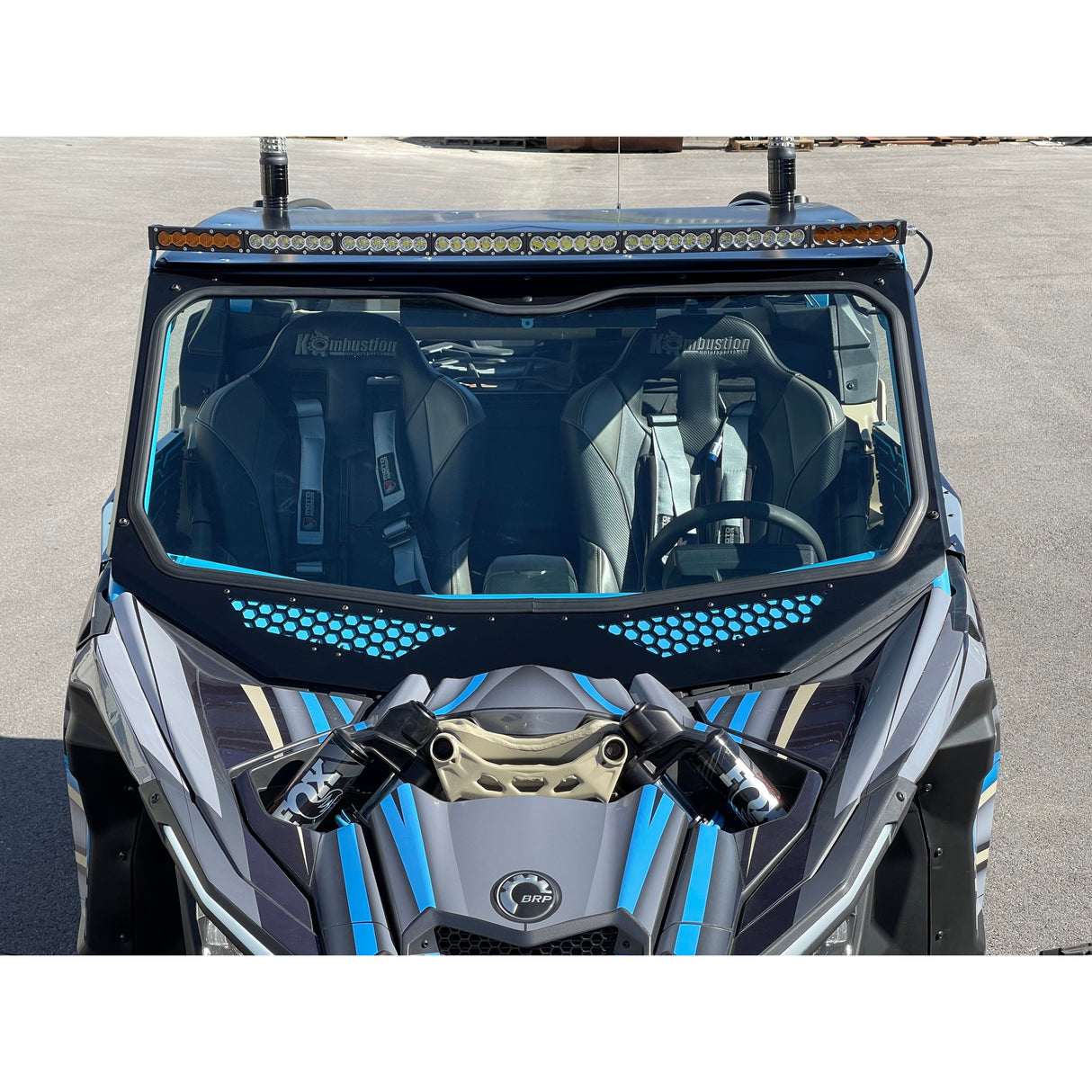 Can-Am Maverick X3 Full Glass Windshield For VooDoo Cage