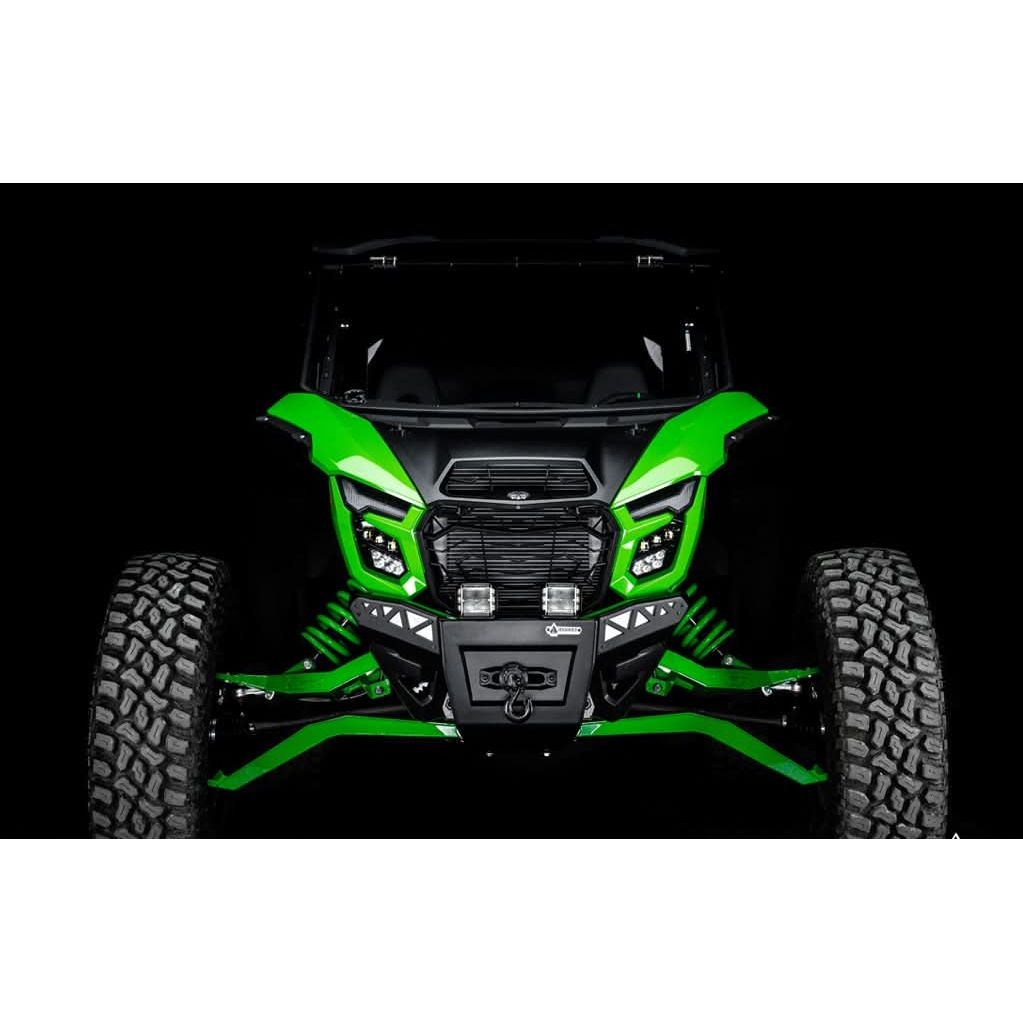 Assault Industries - Kawasaki Teryx H2 Winch-Ready Aluminum Plate Front Bumper