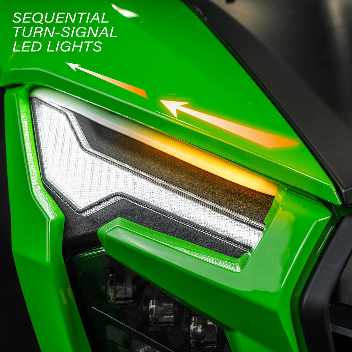 Turn-Signal Plug-&-Play Kit | 2026+ Kawasaki Teryx H2 | Sequential Front LED Lights w/Taillight Integration