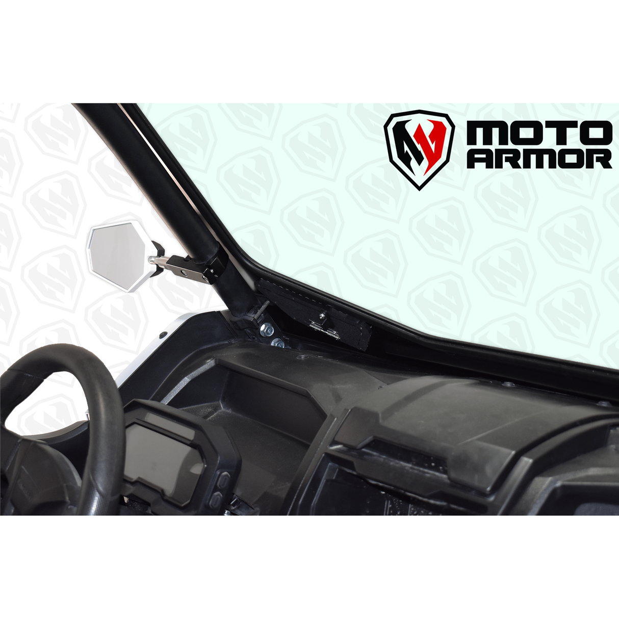 Kawasaki KRX Full Glass Windshield with Vents