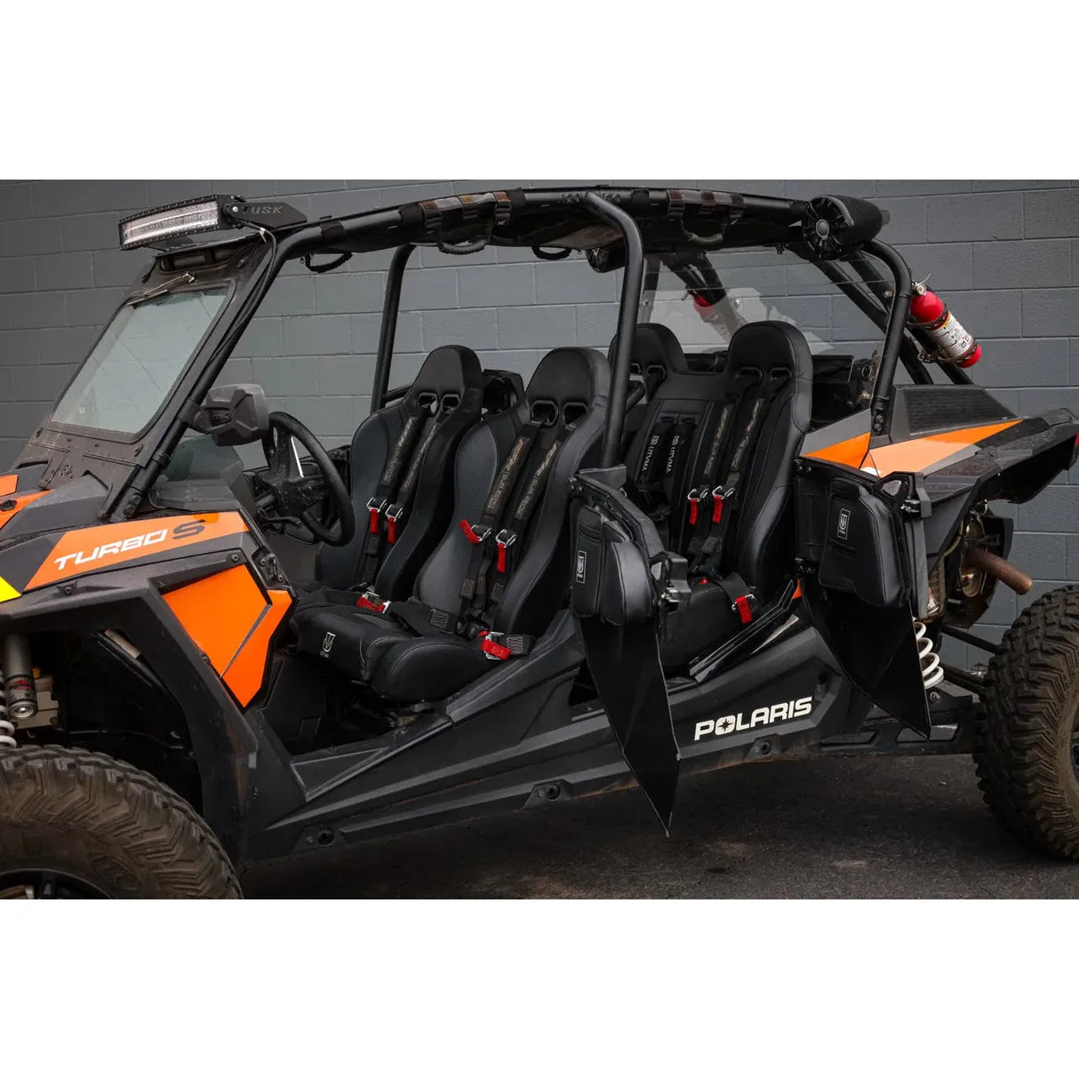 2014-2023  Polaris RZR XP4 1000 Rear Bench Seat & Front Bucket Seats Set - Black