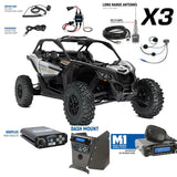 Can-Am Maverick X3 Complete Communication Kit with Bluetooth Intercom and 2-Way Radio