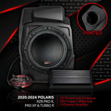 2020, 2021, 2022, 2023, 2024 Polaris RZR Pro R, Turbo R and Pro XP Subwoofer add-on Kit with Ported Subwoofer Enclosure for Factory Ride Command