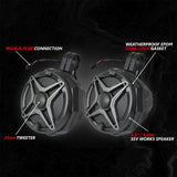 2024-2025 Can-Am Maverick R, Phase-4 A-Spec 800watt 5-Speaker System