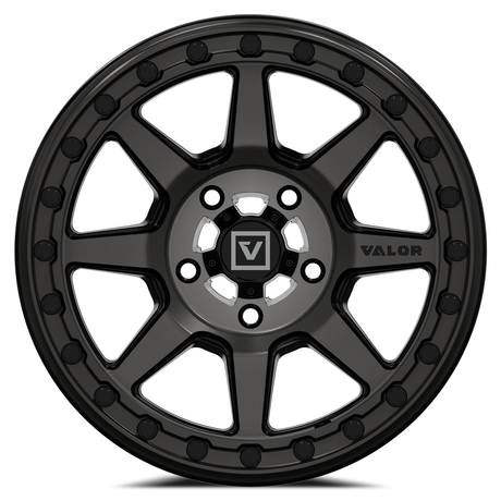 V13 beadlock UTV wheel in dark tint Angle 1 - Valor Offroad