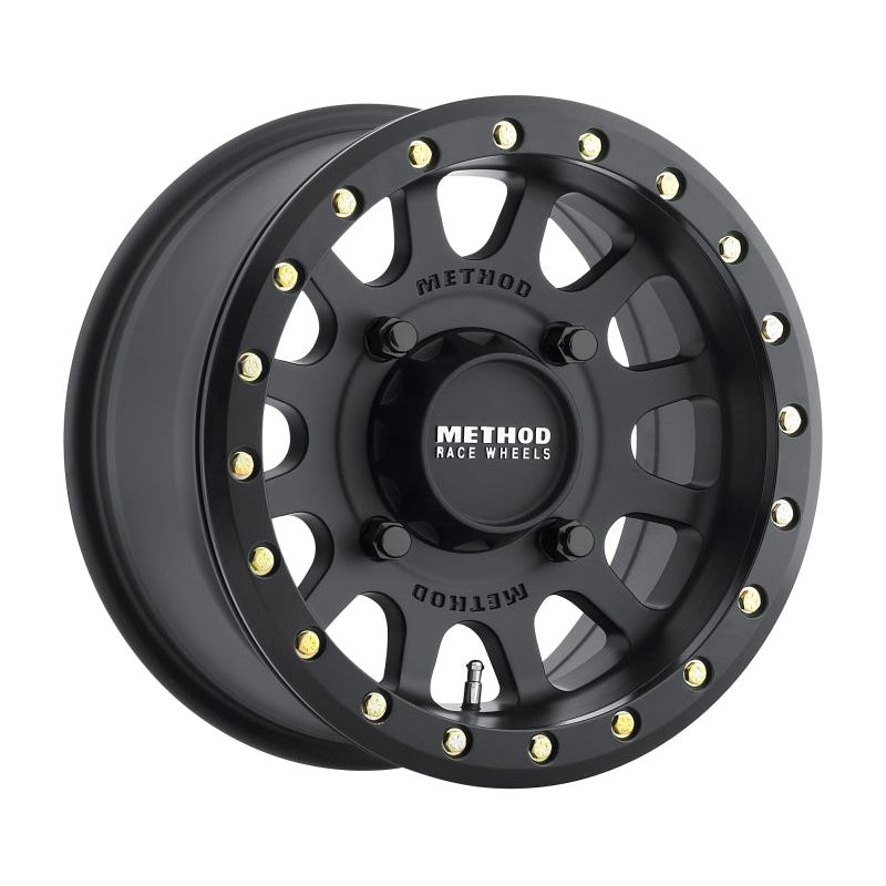 Method MR401 UTV Beadlock 14x7 / 5+2/38mm Offset / 4x156 / 132mm CB Matte Black Wheel