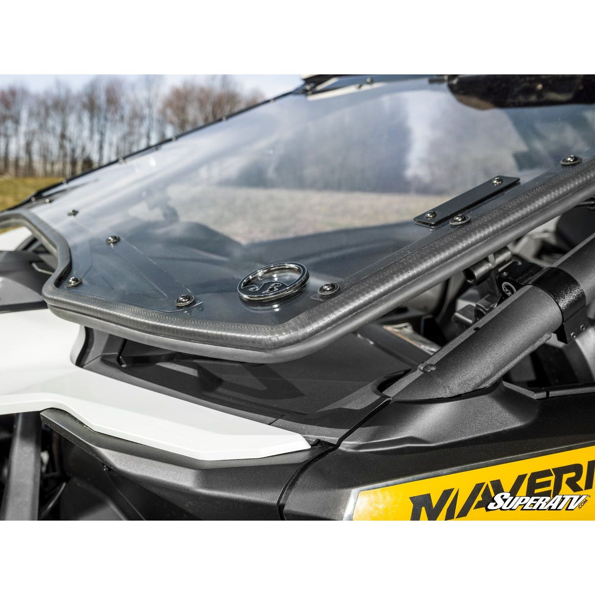 Can Am Maverick R Scratch Resistant Flip Windshield