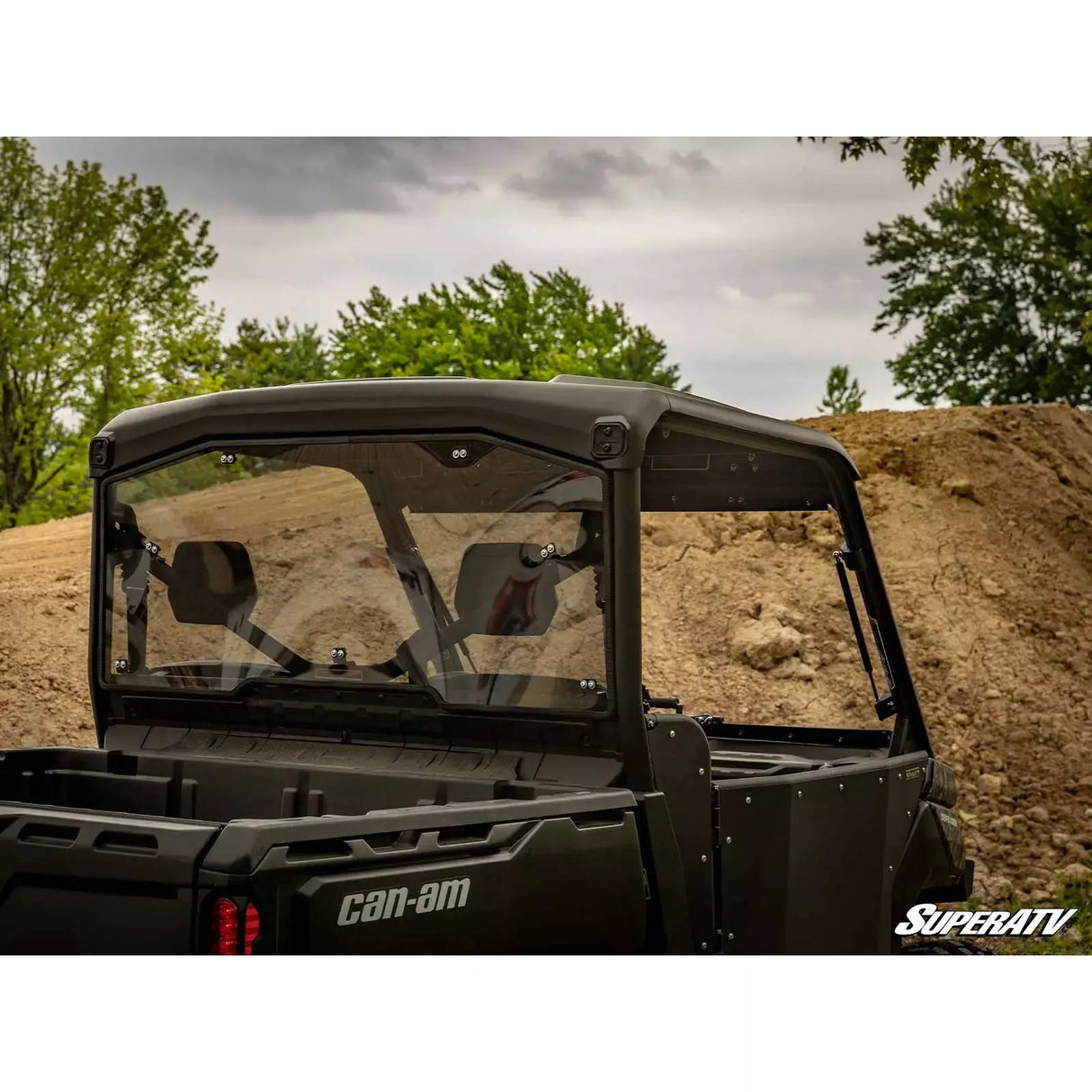 2016-2024 Can-am Defender Scratch Resistant Rear Windshield