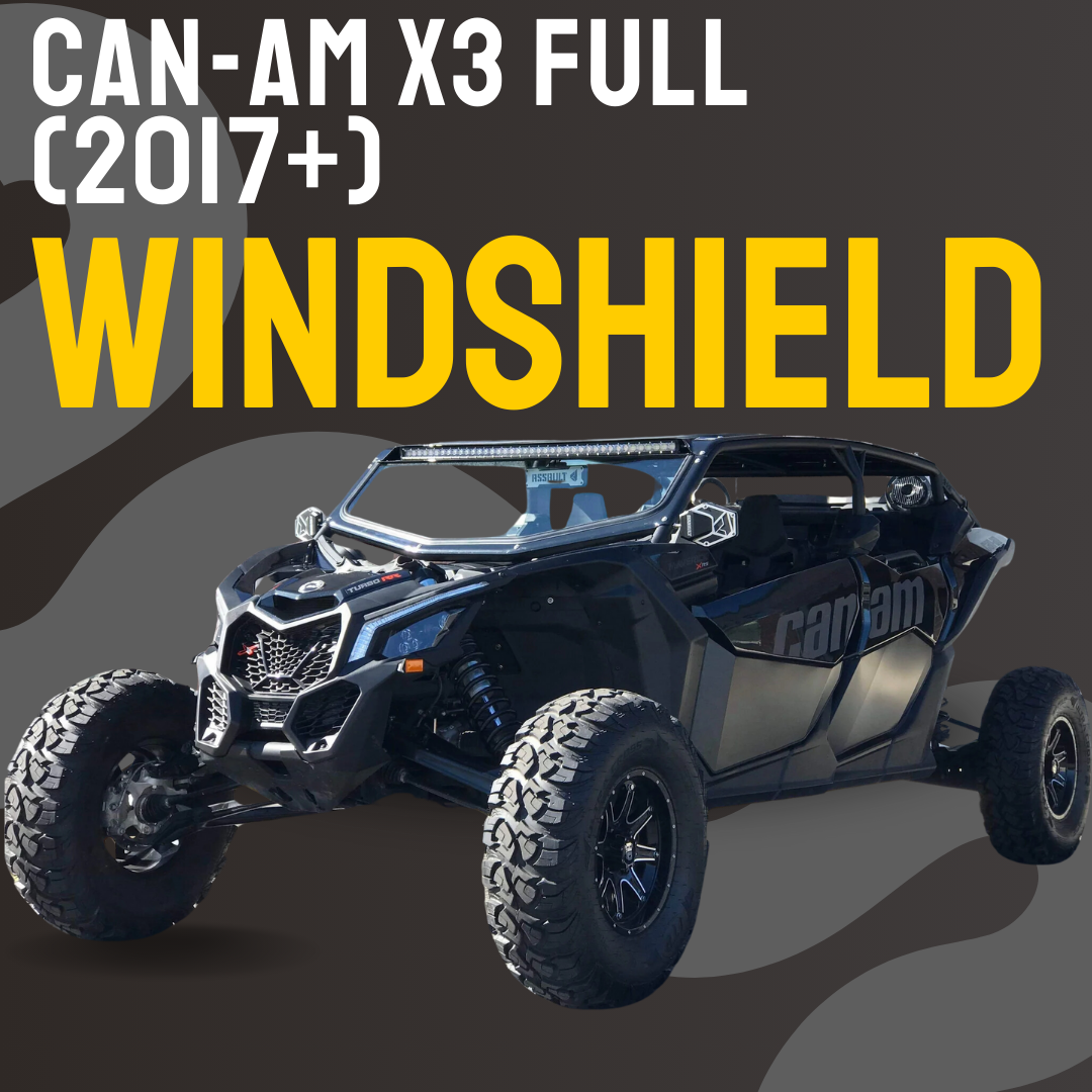 Dirt Warrior - Can-Am X3 Full Glass Windshield (2017+)