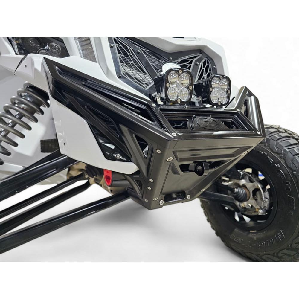 Elektric Offroad '17+ Can-Am Maverick X3 Machined Billet Front Winch Bumper - Black Anodize