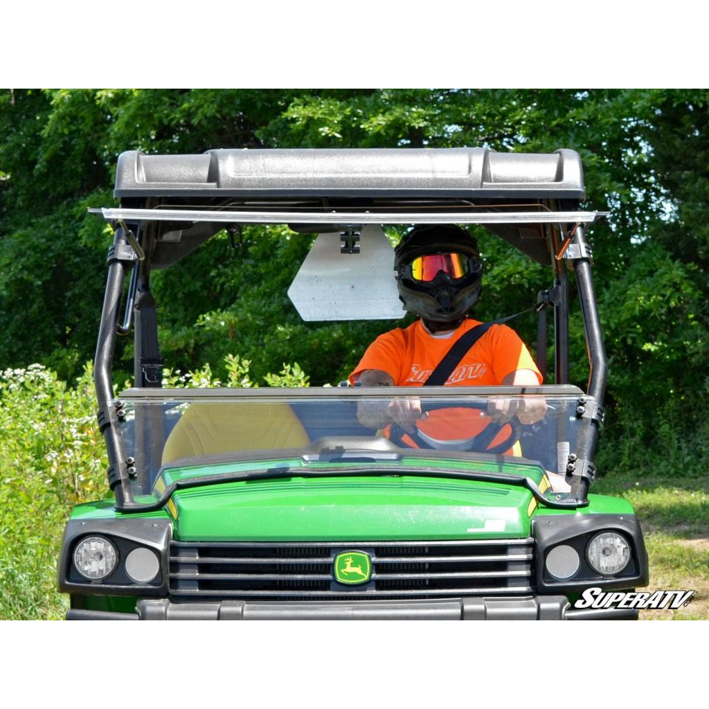 John Deere Gator Scratch-Resistant Flip Windshield