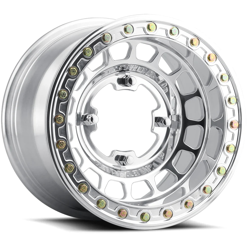 Method MR413 Beadlock 15x10.0 0mm Offset 6x139.7 BP 78.30mm CB Polished Wheel w/ BH-H24100