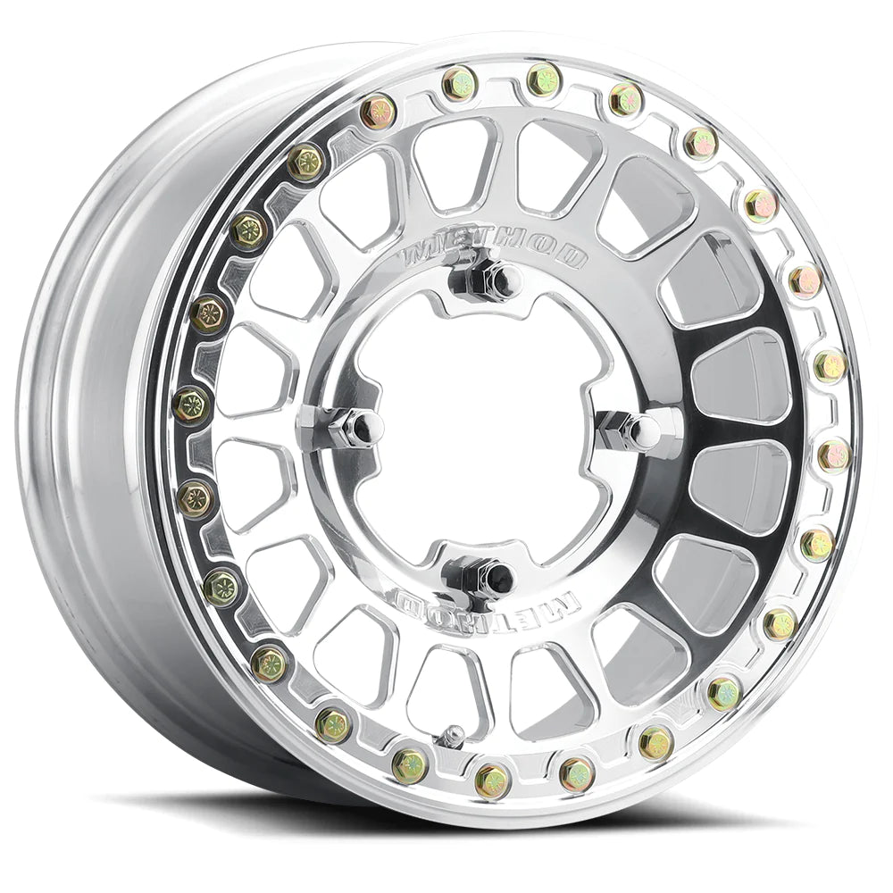 Method MR413 Beadlock 15x10.0 0mm Offset 6x139.7 BP 78.30mm CB Polished Wheel w/ BH-H24100