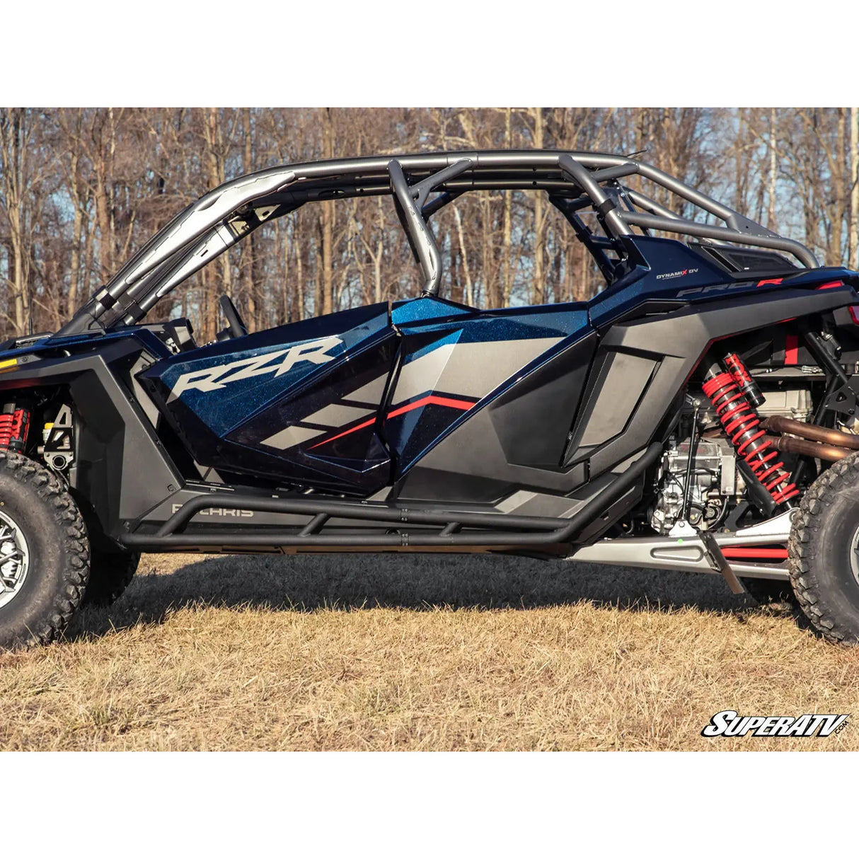 2025+ Polariz RZR Pro S4 Heavy Duty Nerf Bars - Black