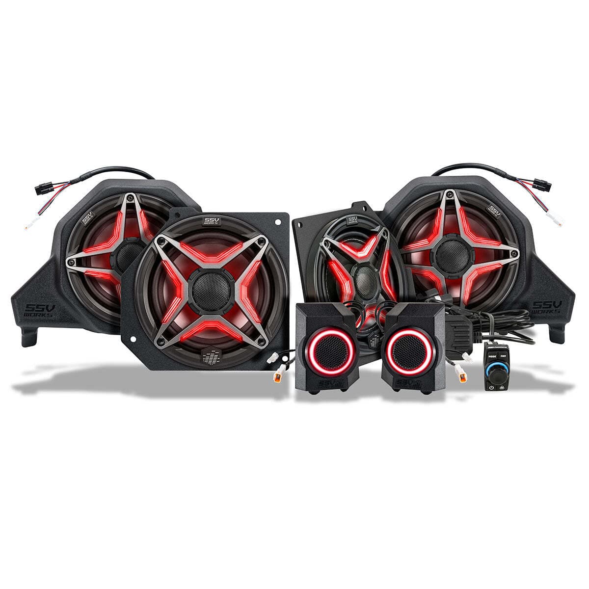 SSV Works '24-'26 Polaris Xpedition 6-Speaker V-Spec Plug & Play Factory-Audio Upgrade Kit