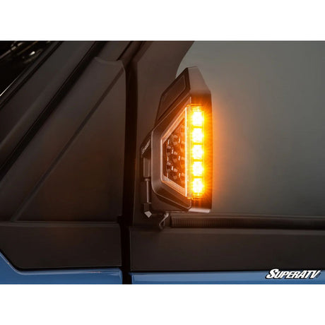 SuperATV '24+ Polaris Xpedition ADV Dual Section LED Side View Mirrors