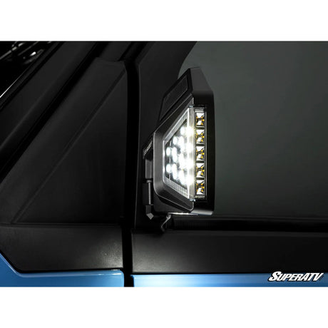 SuperATV '24+ Polaris Xpedition ADV Dual Section LED Side View Mirrors
