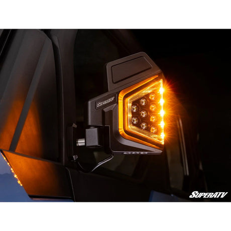 SuperATV '24+ Polaris Xpedition ADV Dual Section LED Side View Mirrors