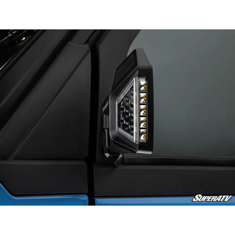 SuperATV '24+ Polaris Xpedition ADV Dual Section LED Side View Mirrors