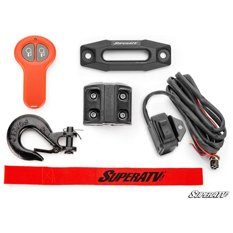 SuperATV 2500 LB. UTV/ATV Winch (With Wireless Remote &amp; Synthetic Rope)