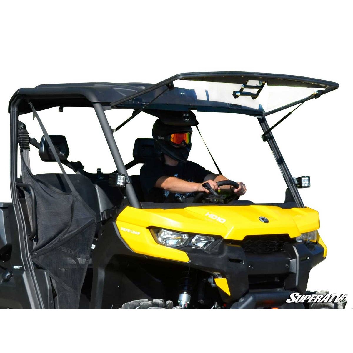 SuperATV Can-Am Defender Scratch Resistant Flip Windshield