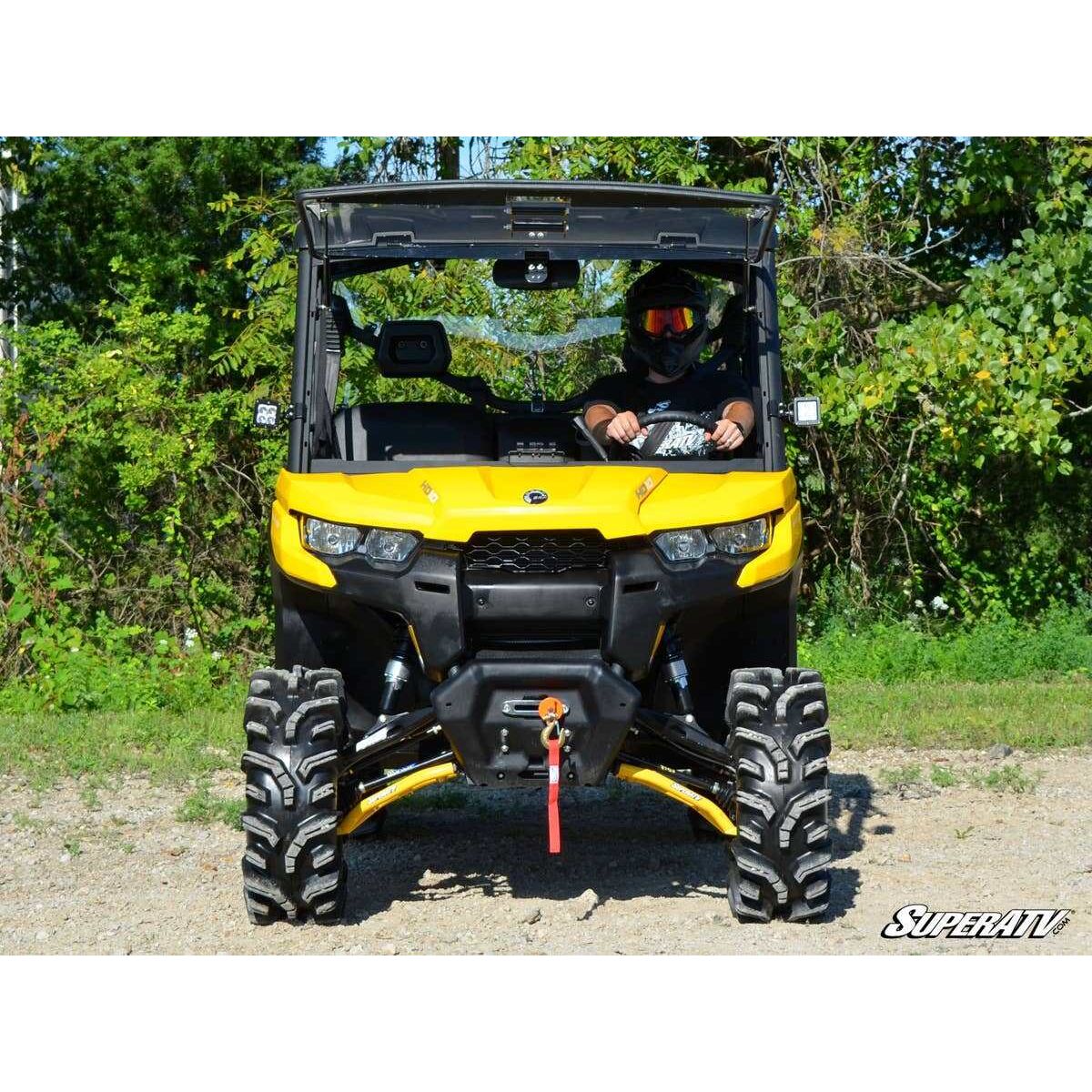 SuperATV Can-Am Defender Scratch Resistant Flip Windshield